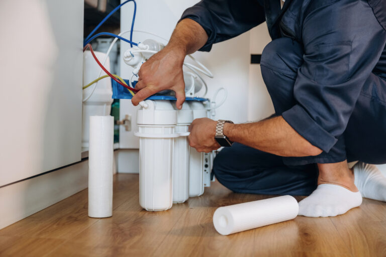 Installing new filters.